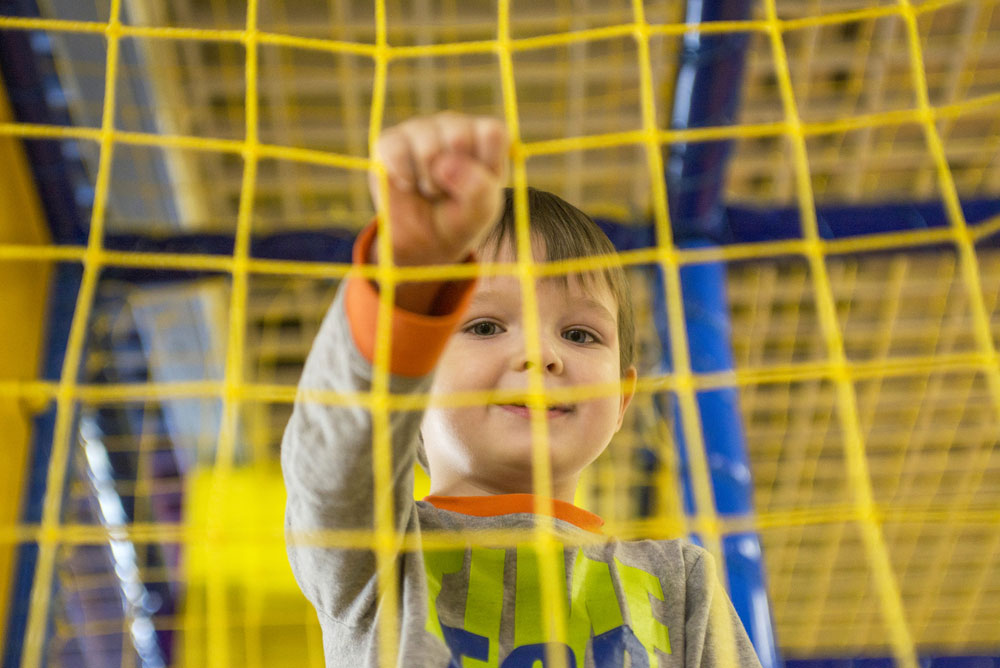 Child in a Soft Play Area