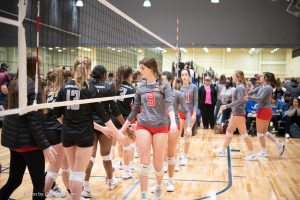 volleyball good game send off at rocky mount event center
