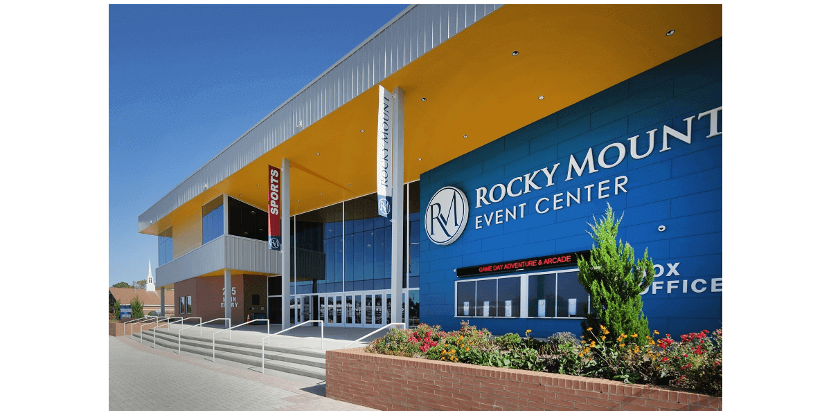 rocky mount event center front entrance