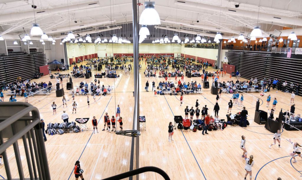 indoor volleyball courts in North Carolina with volleyball teams